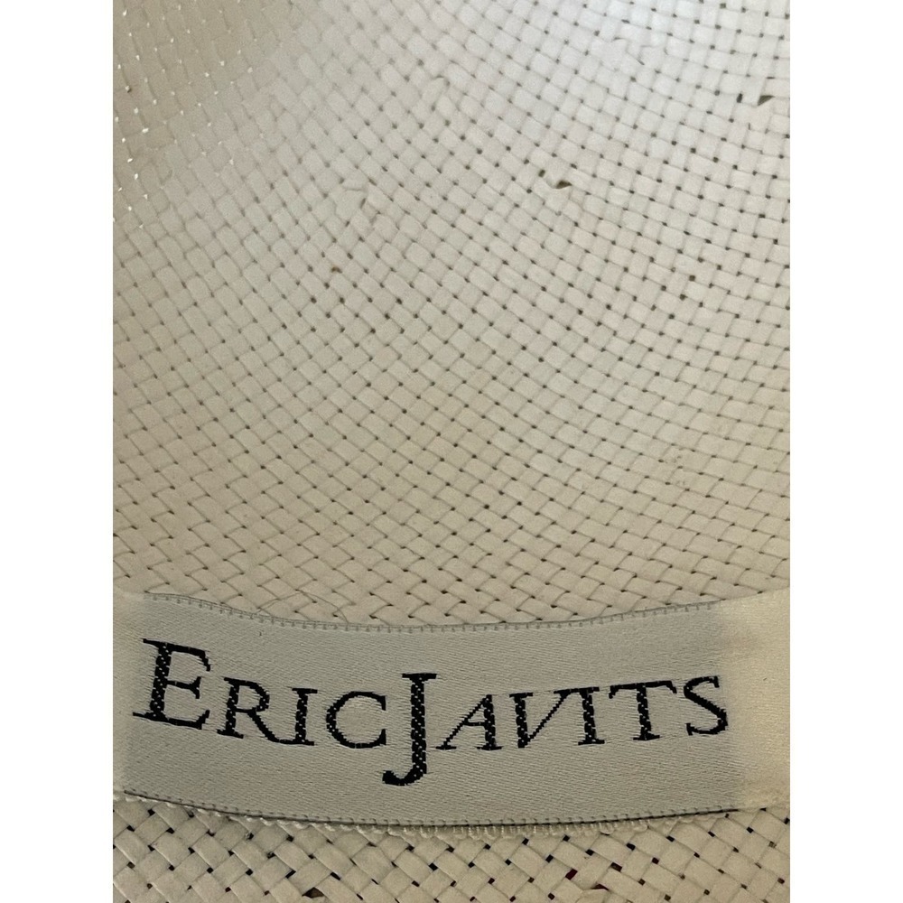 Sweet and Innocent Vintage Eric Javits 1980’s Black & White Derby Pillbox Hat - Picture 12 of 15